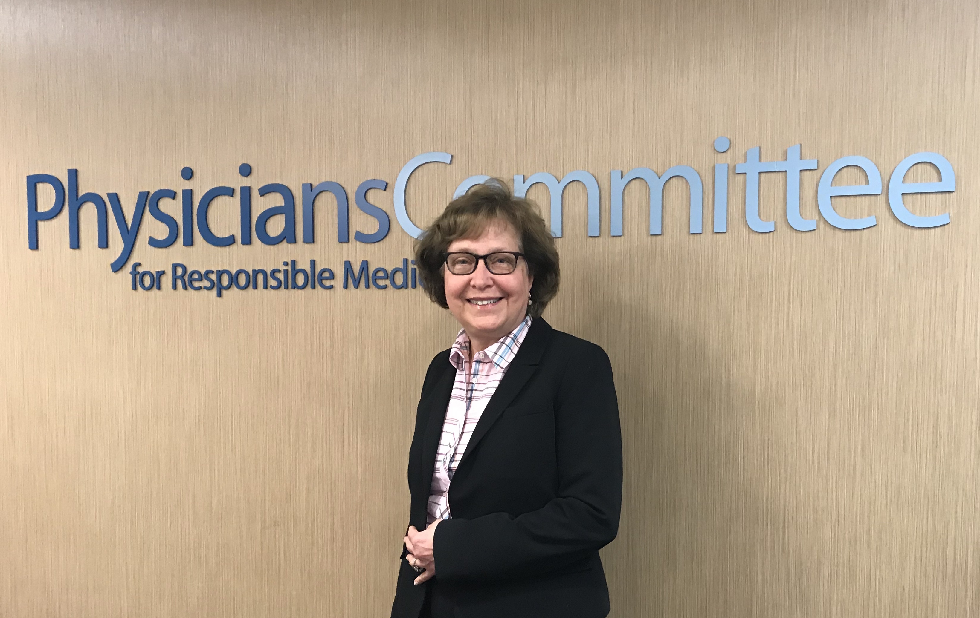 Betty Mizek at Physicians Committee for Responsible Medicine where she learned about plant-based diet that has so improved her health